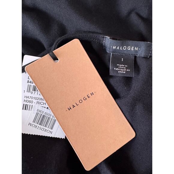 NEW HALOGEN NORDSTROM Black Sleeveless Pullover Blouse Top Size L - Picture 3 of 4